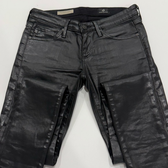 AG Coated Black Jeans. - Picture 1 of 5